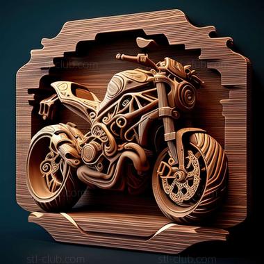 3D model Ducati Monster 1200 (STL)